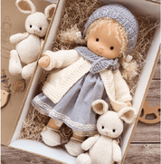 Bambola Waldorf Fatta a Mano con Materiali Naturali | Compagna Creativa per Giochi Sicuri 1