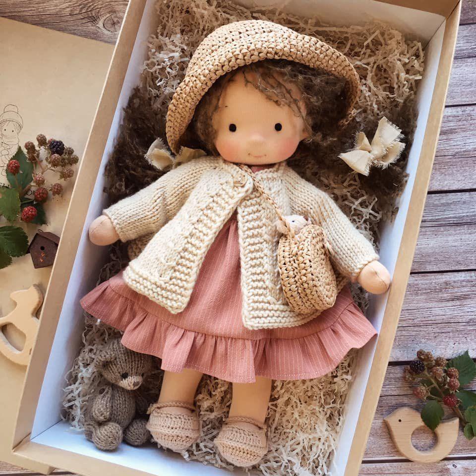 Bambola Waldorf Fatta a Mano con Materiali Naturali | Compagna Creativa per Giochi Sicuri 5