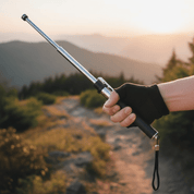 Bastone da Trekking Automatico con Funzione di Autodifesa e Maniglia Ergonomica per Sicurezza e Stabilità 0