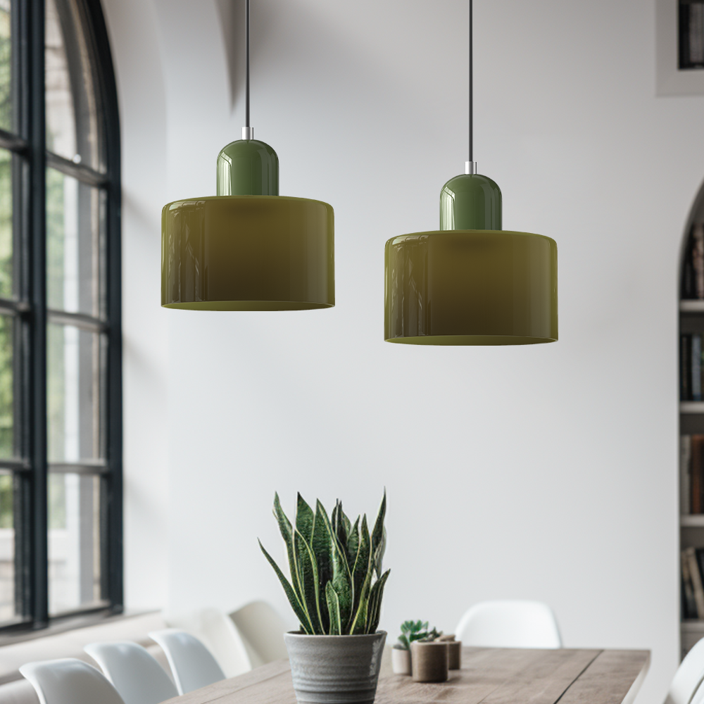 Bauhaus | Elegante Lampada a Sospensione in Vetro Moderno per Cucina 4