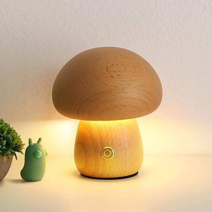 BoscoLuce | Elegante Lampada Da Notte Ricaricabile Design Scandinavo 1