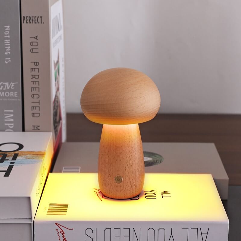 BoscoLuce | Elegante Lampada Da Notte Ricaricabile Design Scandinavo 5
