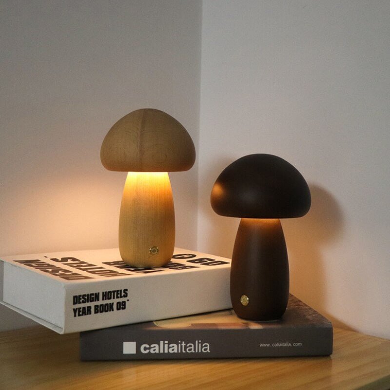 BoscoLuce | Elegante Lampada Da Notte Ricaricabile Design Scandinavo 6