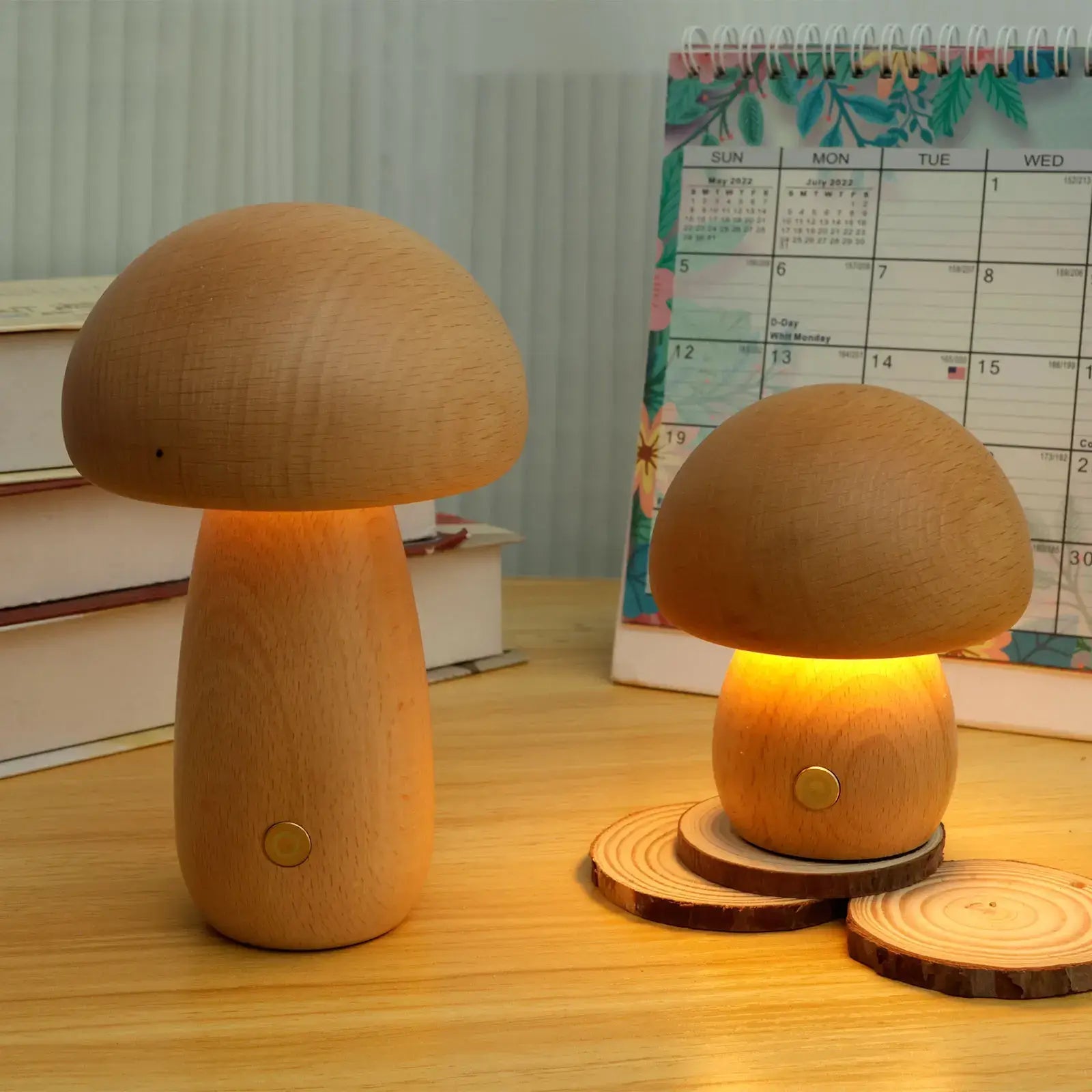 BoscoLuce | Elegante Lampada Da Notte Ricaricabile Design Scandinavo 8