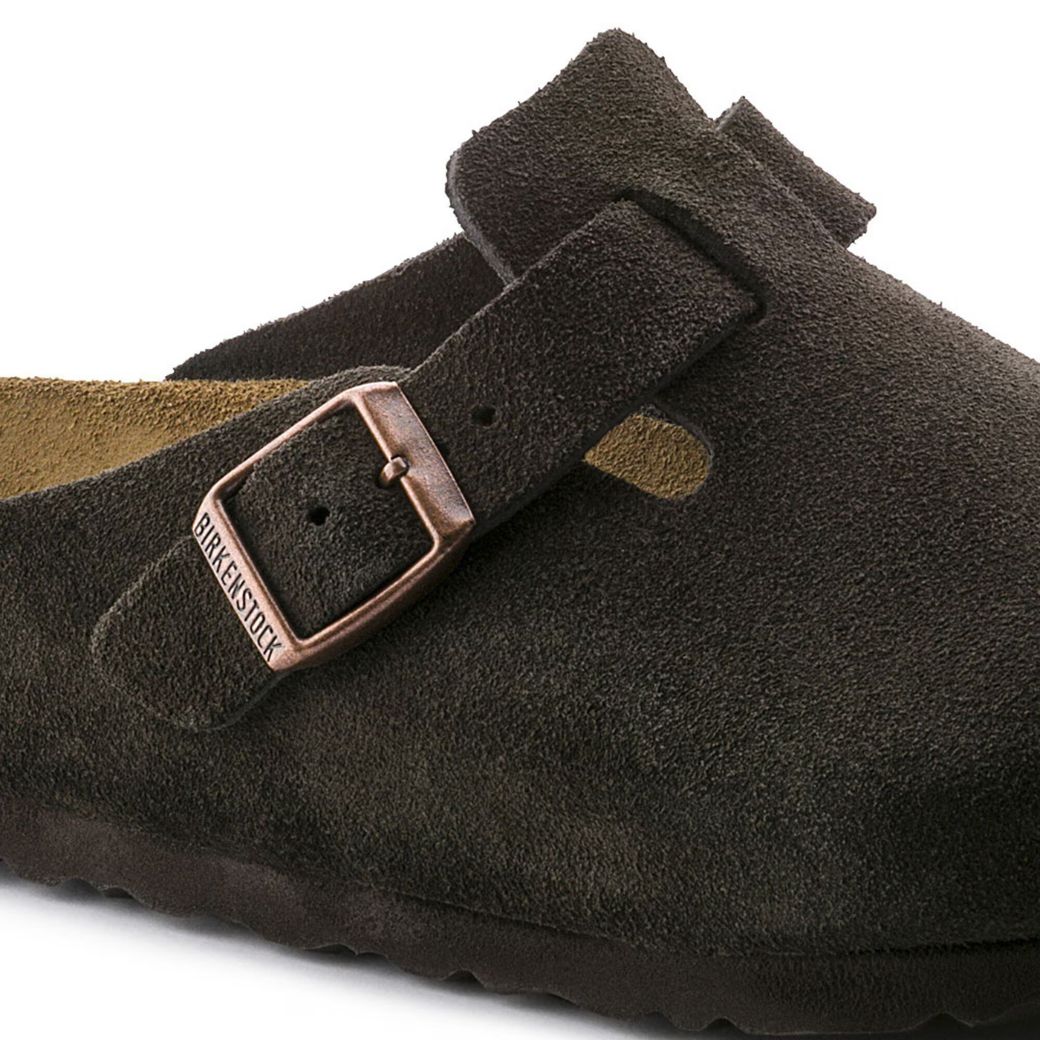 Boston Zoccolo con soletta morbida in pelle scamosciata | Ammortizzazione confortevole