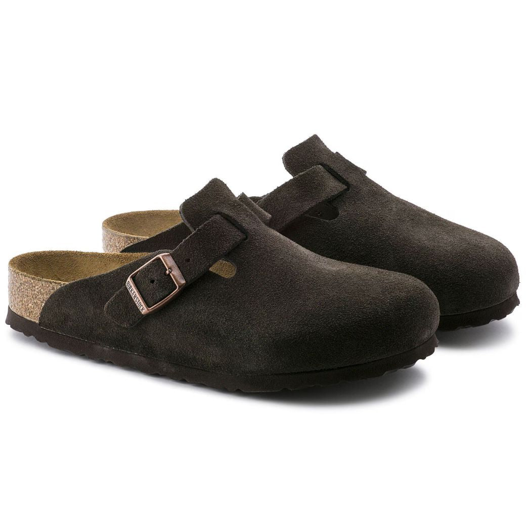Boston Zoccolo con soletta morbida in pelle scamosciata | Ammortizzazione confortevole