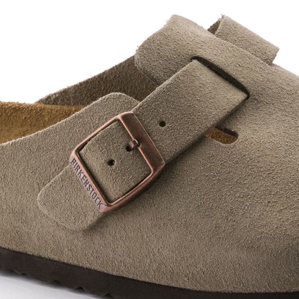 Boston Zoccolo con soletta morbida in pelle scamosciata | Ammortizzazione confortevole