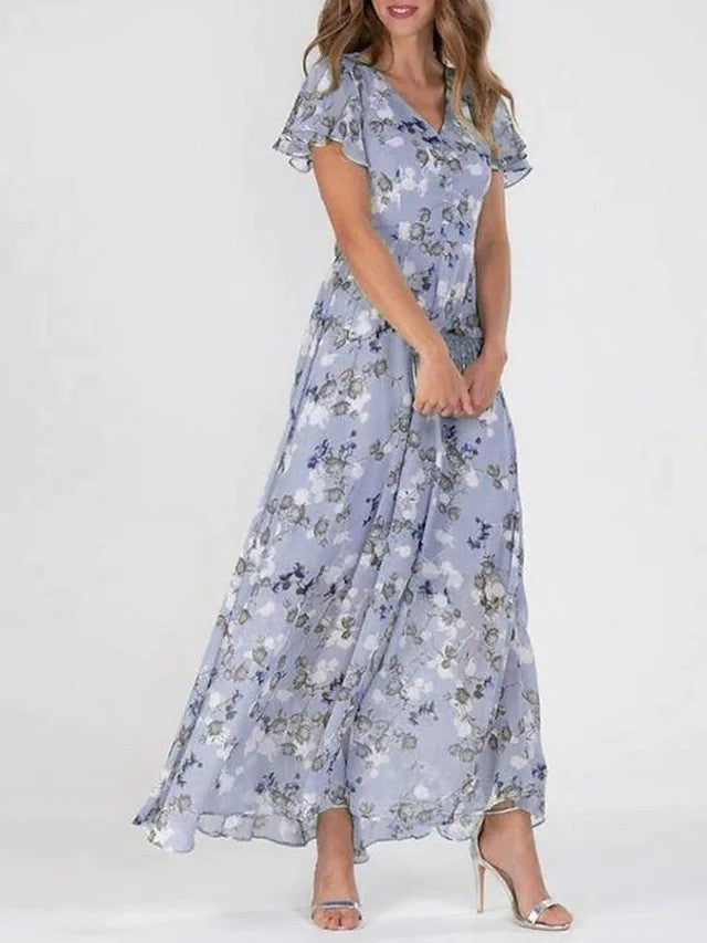 Camilla | Elegante Maxi Abito Estivo in Cotone Floreale 5