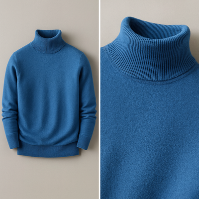 Enzo Vallini – Maglione in Cashmere a Collo Alto