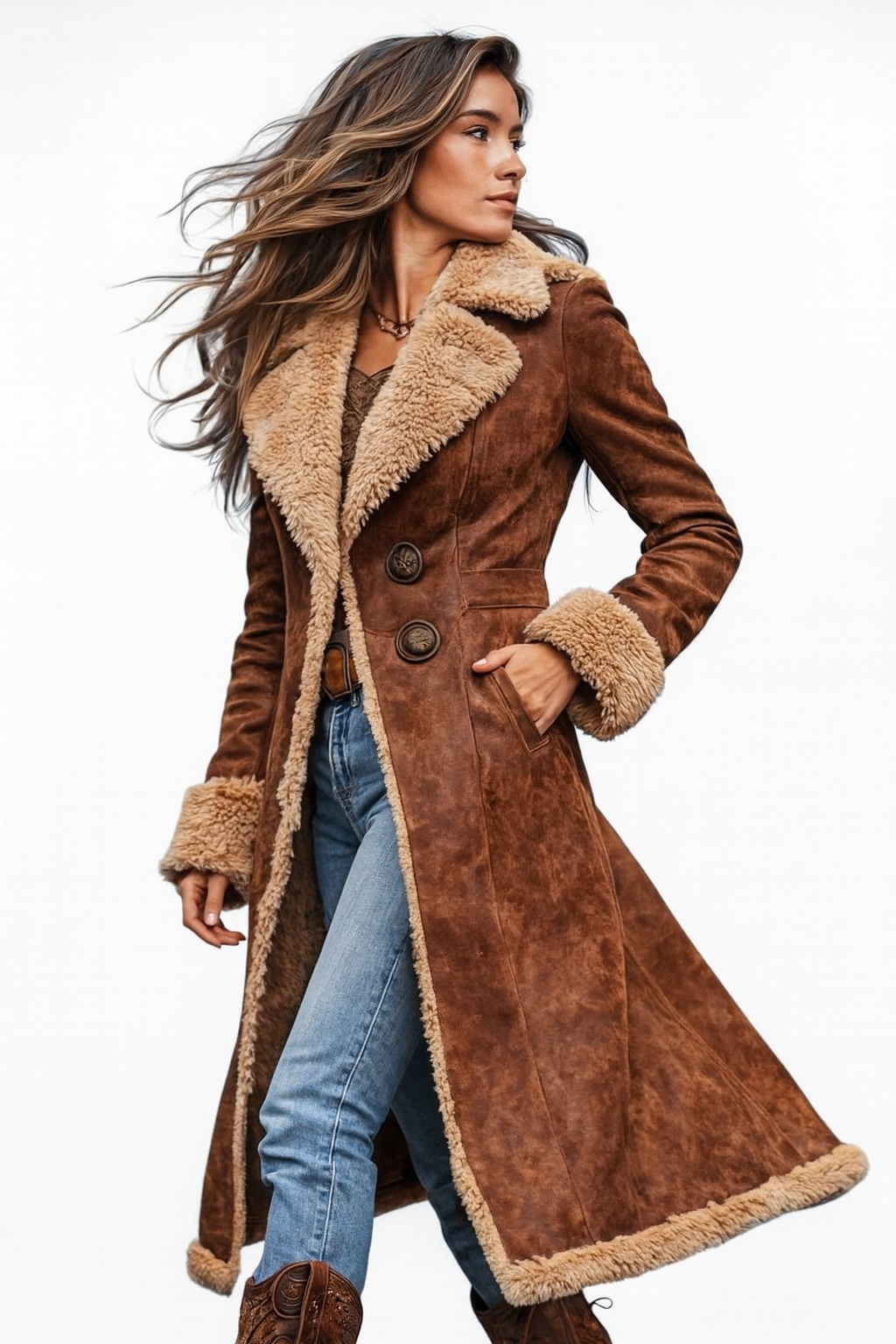 Simonetta | Vintage Elegante Cappotto Lungo Invernale