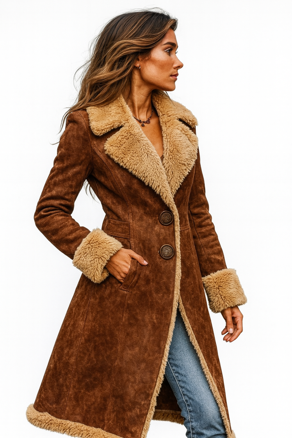 Simonetta | Vintage Elegante Cappotto Lungo Invernale