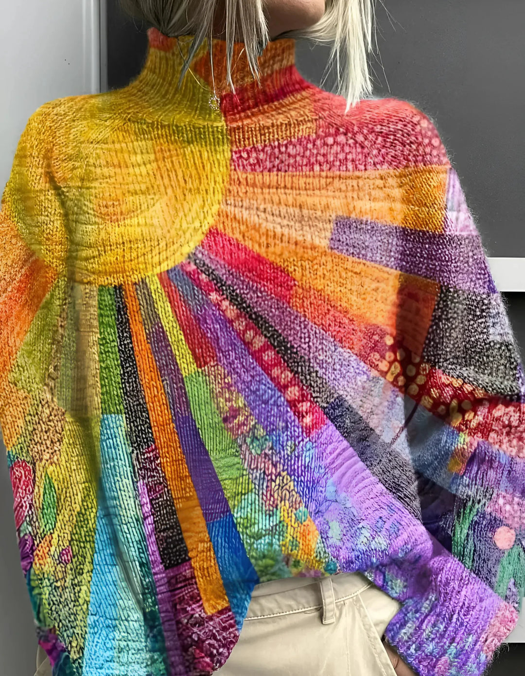Chiara | Colorato Maglione a Collo Alto per Donna, Morbido e Confortevole 0