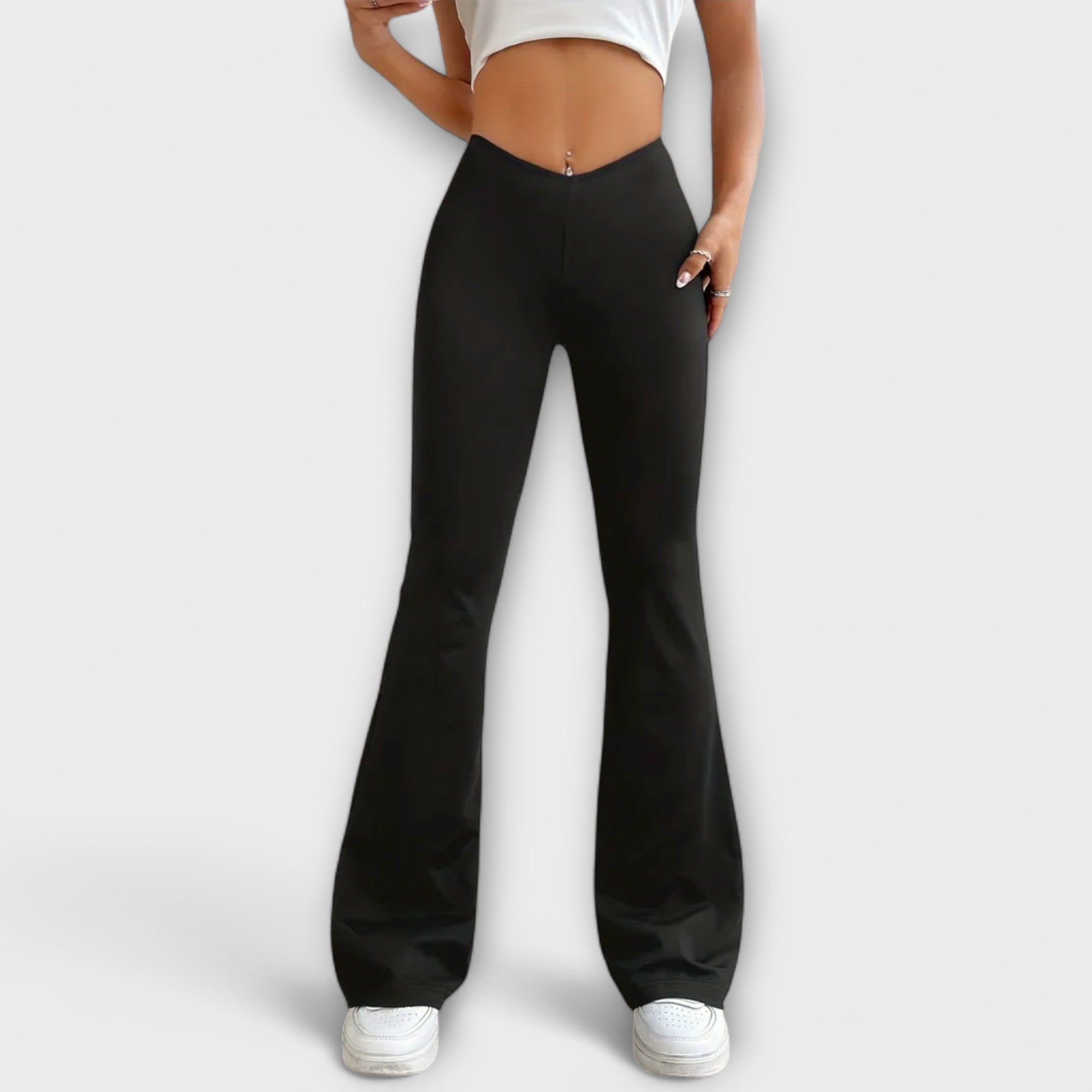 Chiara | Pantaloni Donna Relaxed Fit con Gamba Svasata per Comfort e Stile 0
