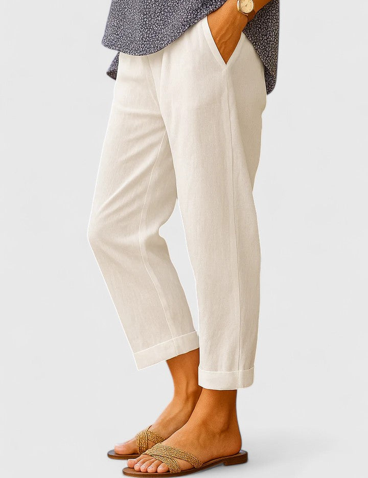 Clara | Pantaloni Eleganti con Taglio Dritto e Tasche Nascoste | Comfort e Stile per Ogni Occasione 0