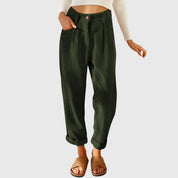 Clara | Pantaloni Moderni in Corda con Vestibilità Comoda | Stile Versatile per Uscite e Occasioni Formali 2