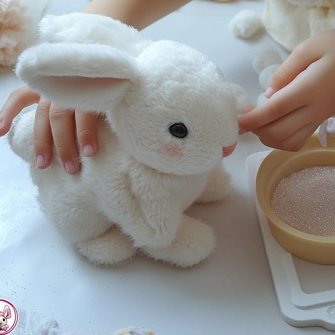 Compagno di Gioco | Coniglietto Interattivo Peluche con Movimenti Realistici | Giocattolo Morbido per Stimolare l'Immaginazione dei Bambini 4