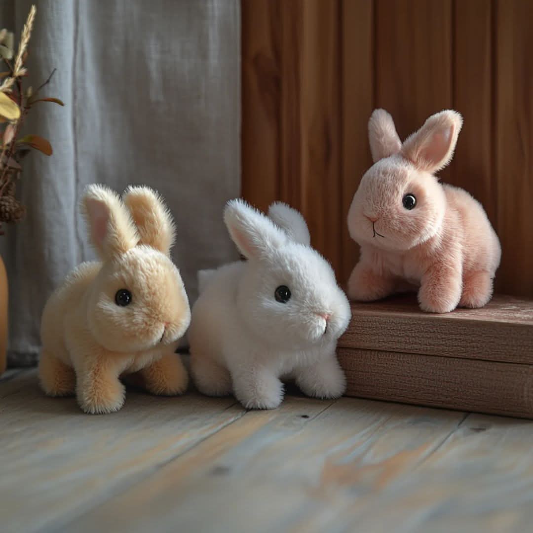 Compagno di Gioco | Coniglietto Interattivo Peluche con Movimenti Realistici | Giocattolo Morbido per Stimolare l'Immaginazione dei Bambini 5