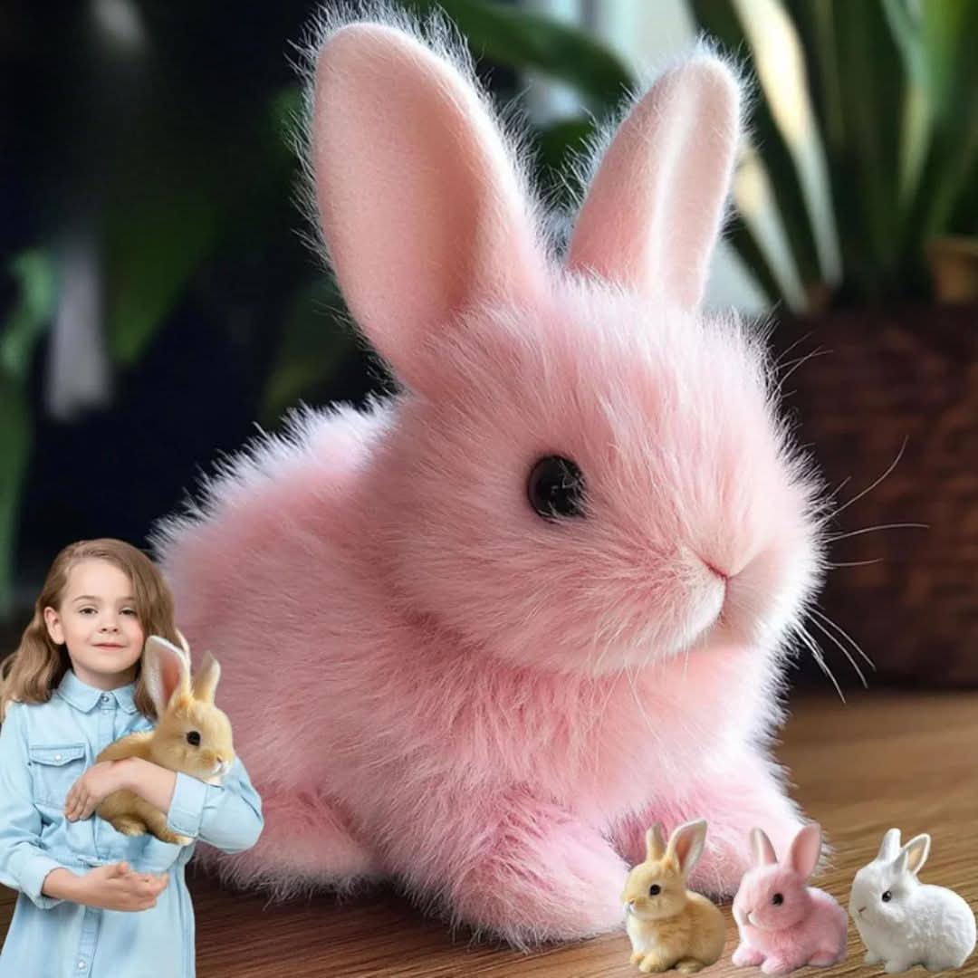 Compagno di Gioco | Coniglietto Interattivo Peluche con Movimenti Realistici | Giocattolo Morbido per Stimolare l'Immaginazione dei Bambini 6