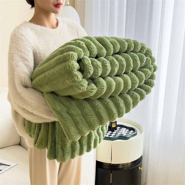 Coperta FluffyDreams in Pelliccia Sintetica Morbida | Calda e Leggera per Comfort Elegante 2
