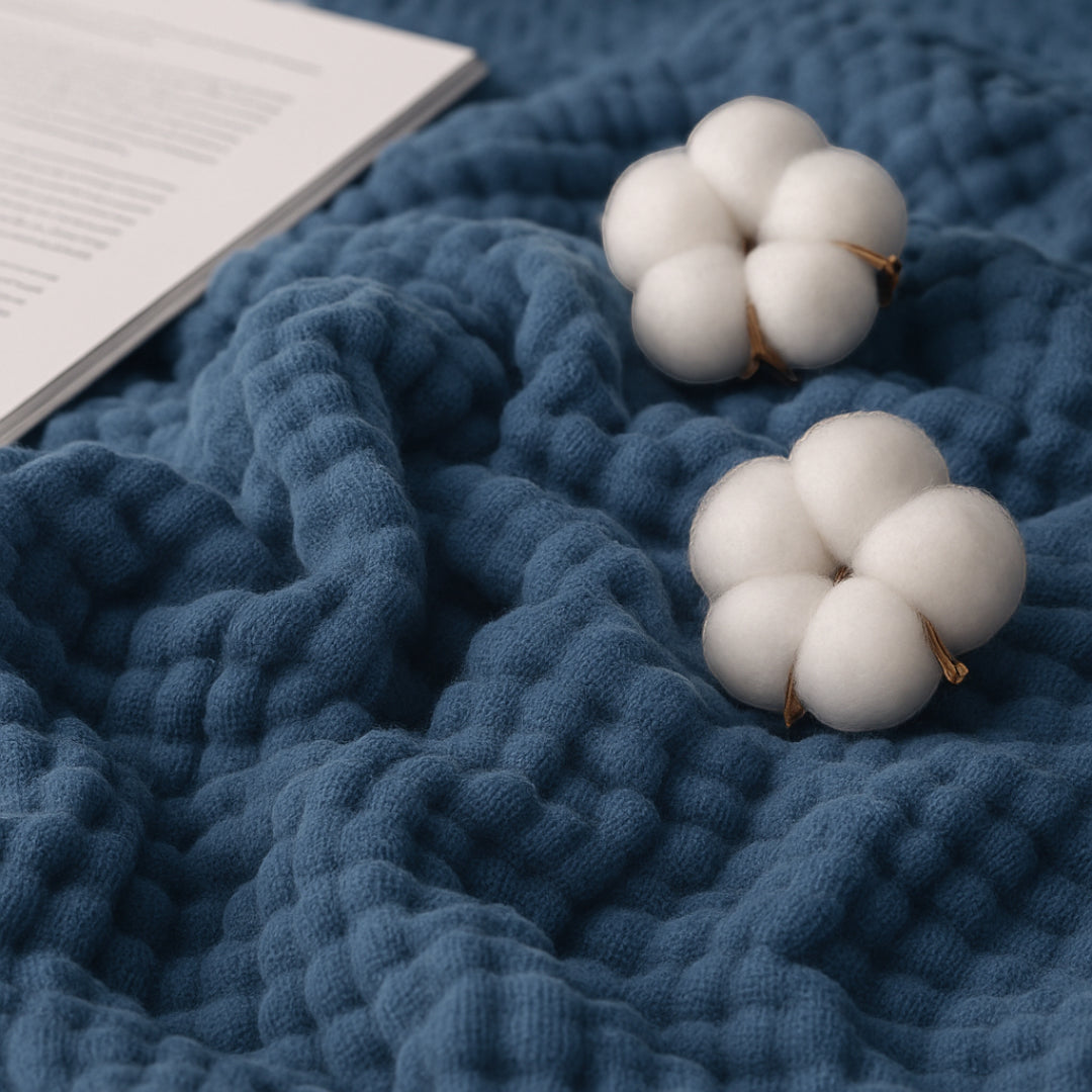 Coperta Rinfrescante in Mussola | Leggera e Traspirante per Comfort Estivo | Facile da Pulire e Versatile per Ogni Stagione 7