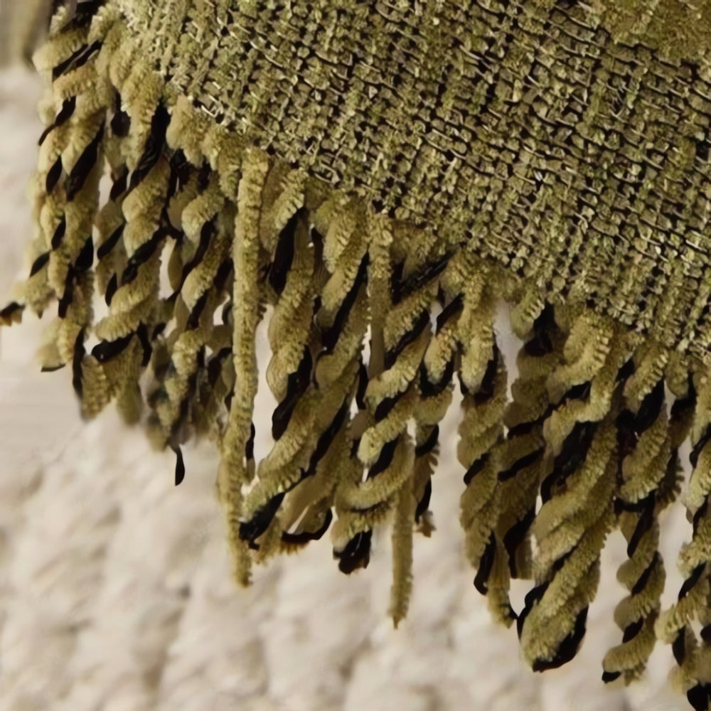 Copridivano Reversibile | Copridivano 3 Posti in Misto Cotone con Motivo a Foglie Jacquard - Elegante Protezione per Divani 2