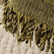 Copridivano Reversibile | Copridivano 3 Posti in Misto Cotone con Motivo a Foglie Jacquard - Elegante Protezione per Divani 2