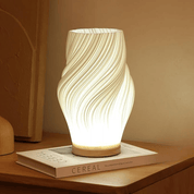 Cresta dell'Onda | Elegante Trasparente Lampada da Tavolo Moderna 0
