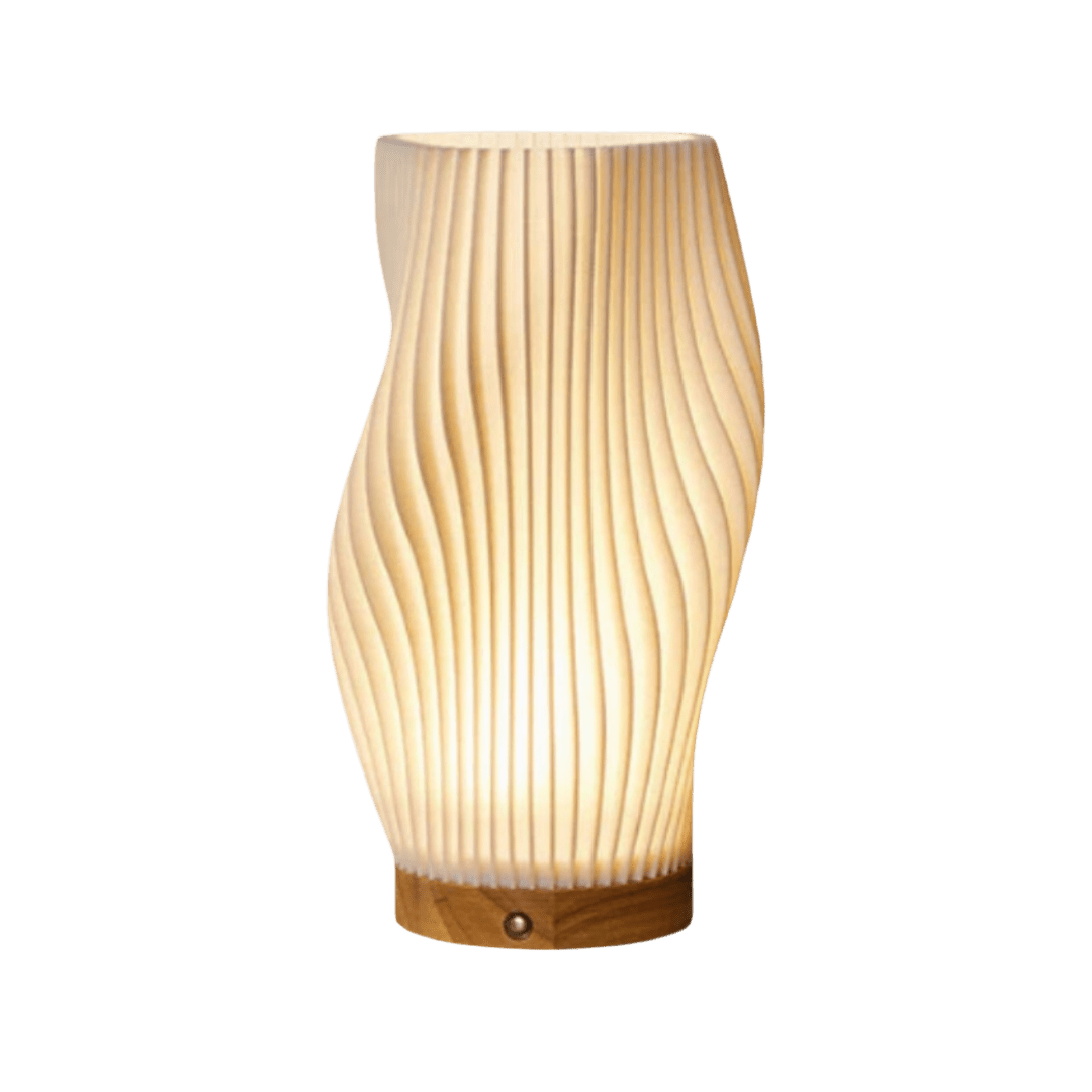 Cresta dell'Onda | Elegante Trasparente Lampada da Tavolo Moderna 1