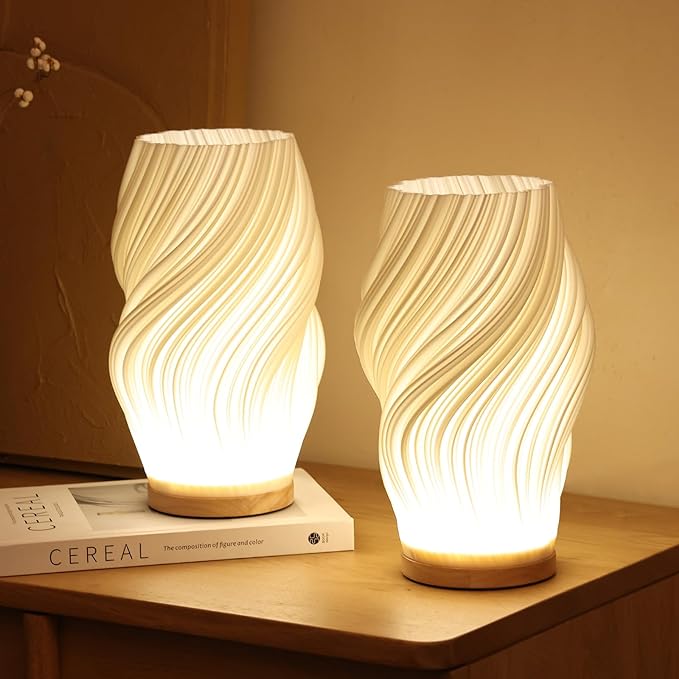 Cresta dell'Onda | Elegante Trasparente Lampada da Tavolo Moderna 2