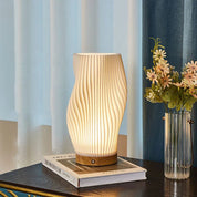 Cresta dell'Onda | Elegante Trasparente Lampada da Tavolo Moderna 4