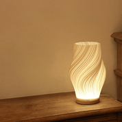 Cresta dell'Onda | Elegante Trasparente Lampada da Tavolo Moderna 7