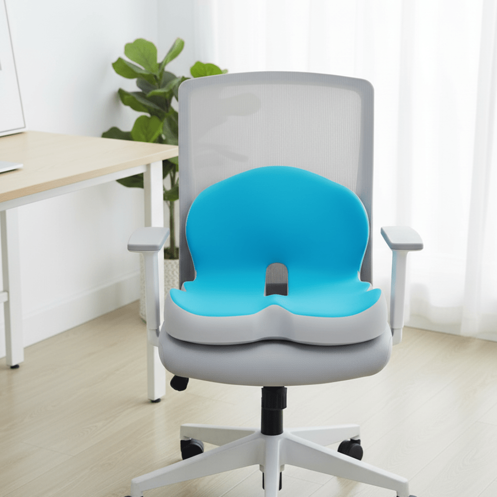 Cuscino Ergonomico Sedia in Memory Foam con Supporto Lombare | Comfort Ottimale per Seduta Sana 0