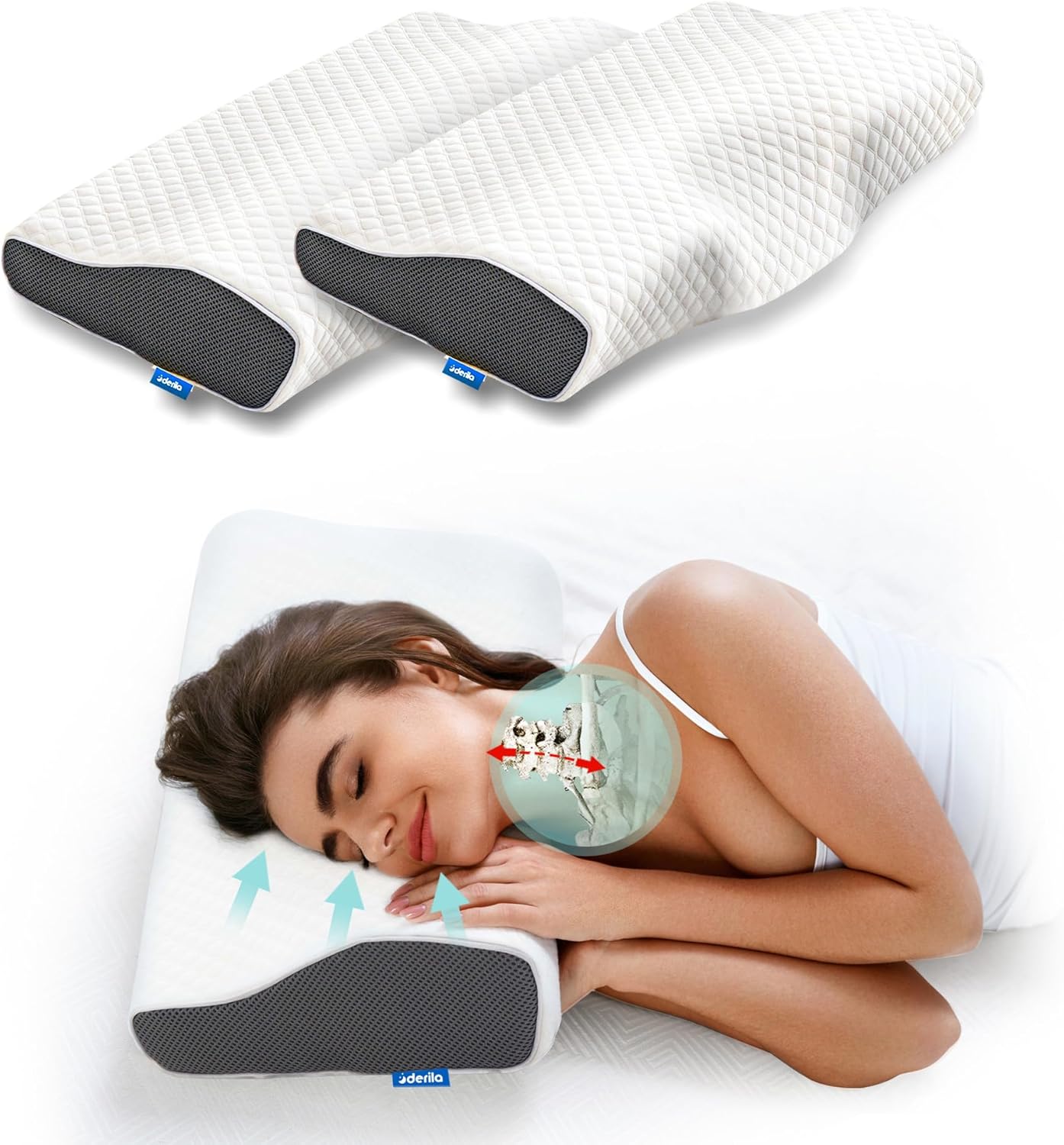 Cuscino Ortopedico Antirussamento con Design Ergonomico | Comfort Ottimale per un Sonno Ristoratore 1
