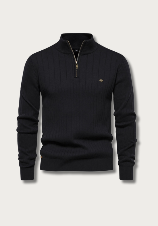 Enzo™ – Maglione a Maglia con Zip