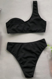 Diana | Elegante Bikini a Vita Alta con Spallina Singola 3