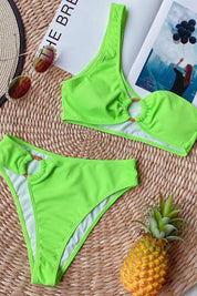 Diana | Elegante Bikini a Vita Alta con Spallina Singola 4