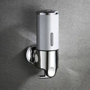Dispenser Di Sapone Bagno Elegante Con Design Moderno | Accessorio Pratico A Parete per Spazi Ridotti 0