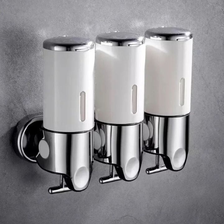 Dispenser Di Sapone Bagno Elegante Con Design Moderno | Accessorio Pratico A Parete per Spazi Ridotti 14