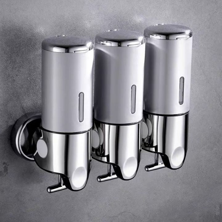 Dispenser Di Sapone Bagno Elegante Con Design Moderno | Accessorio Pratico A Parete per Spazi Ridotti 19