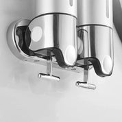 Dispenser Di Sapone Bagno Elegante Con Design Moderno | Accessorio Pratico A Parete per Spazi Ridotti 6