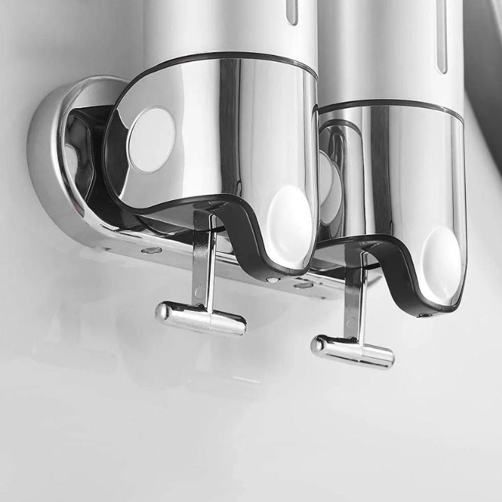 Dispenser Di Sapone Bagno Elegante Con Design Moderno | Accessorio Pratico A Parete per Spazi Ridotti 6