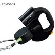 DuoStride | Guinzaglio per Cani con Luce LED e Impugnatura Ergonomica | Passeggiate Sicure e Comode per Due Cani 2