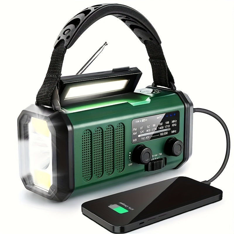 EcoPower | Radio d'Emergenza Multifunzionale con Torcia e Caricabatterie Solare | Sicurezza e Comunicazione in Situazioni Critiche 0
