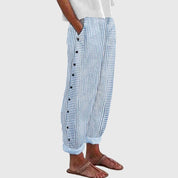 Eleganti Pantaloni da Donna con Cintura Elastica e Taglio Ampio | Comfort e Versatilità per Ogni Occasione 0