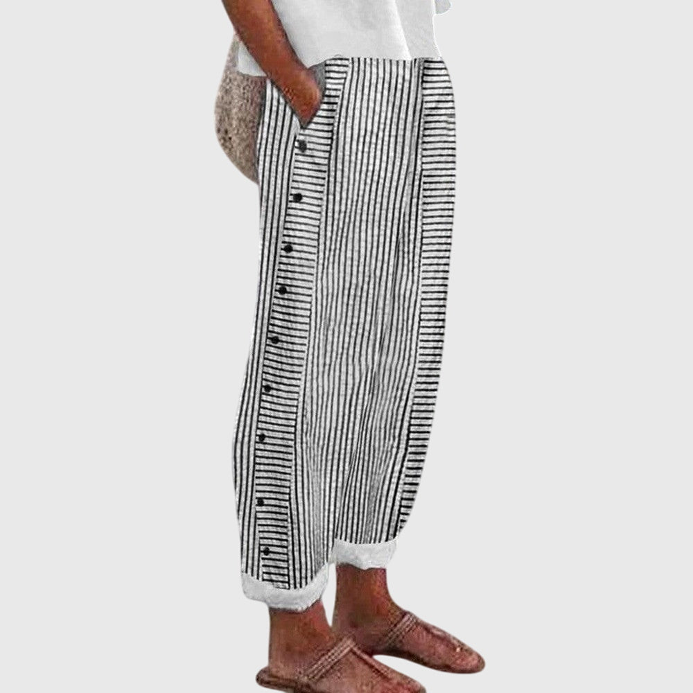 Eleganti Pantaloni da Donna con Cintura Elastica e Taglio Ampio | Comfort e Versatilità per Ogni Occasione 1
