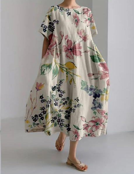 Emma | Elegante Abito Lungo Floreale Estivo 1