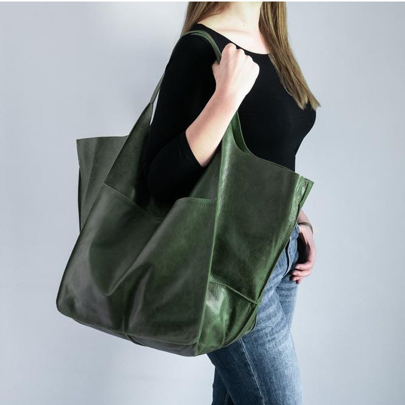 Emma | Elegante Borsa Tracolla Donna Oversize in Pelle 5