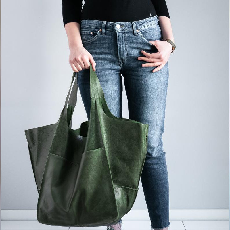 Emma | Elegante Borsa Tracolla Donna Oversize in Pelle 9