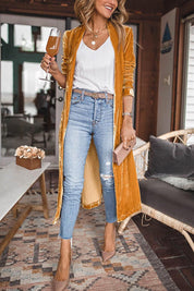 Emma | Elegante Cappotto Kimono in Velluto 0