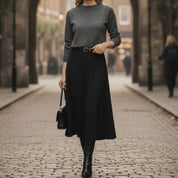 Emma | Elegante Gonna Midi Plissettata con Vita Alta 4